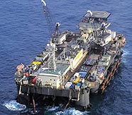 Tampen Link will be laid in April-May 2007 by the Castoro Sei laybarge - Photo courtesy of Statoil